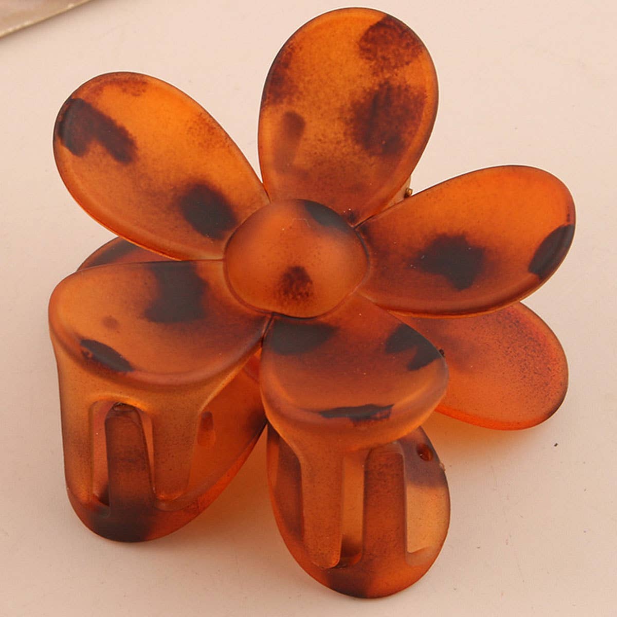 Matte Floral Hair Claw Clip ? Cute & Strong Hold_CWAHA0089