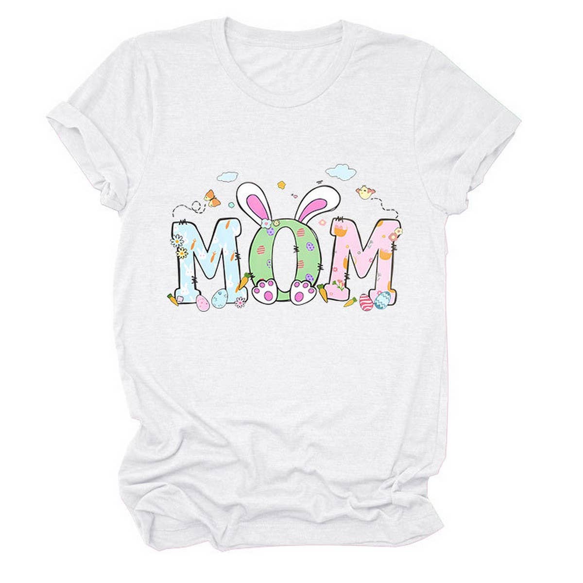 EASTER PERSONALITY FUN PRINTED SHORT SLEEVE TEES_CWTTS0783