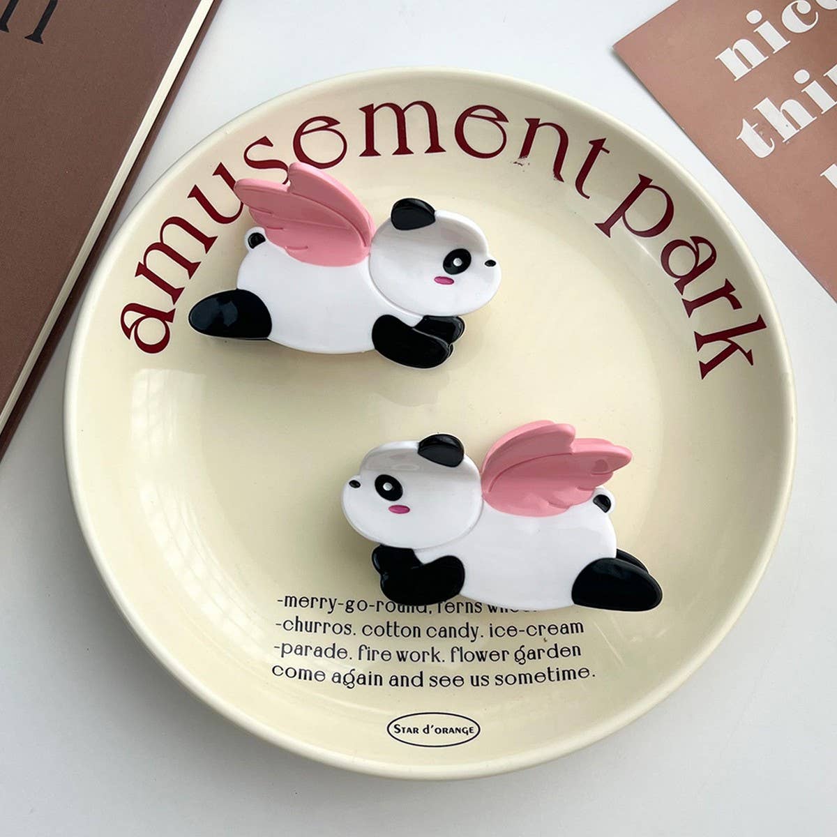 Flying Panda Acetate Hair Claw Clip ? Cute Style