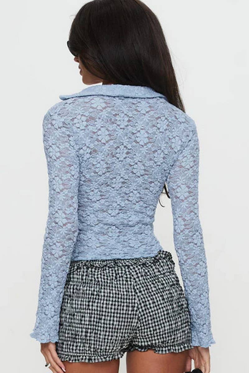 CWTBLL3952_SOLID COLOR LONG SLEEVE CUTOUT CASUAL TOP