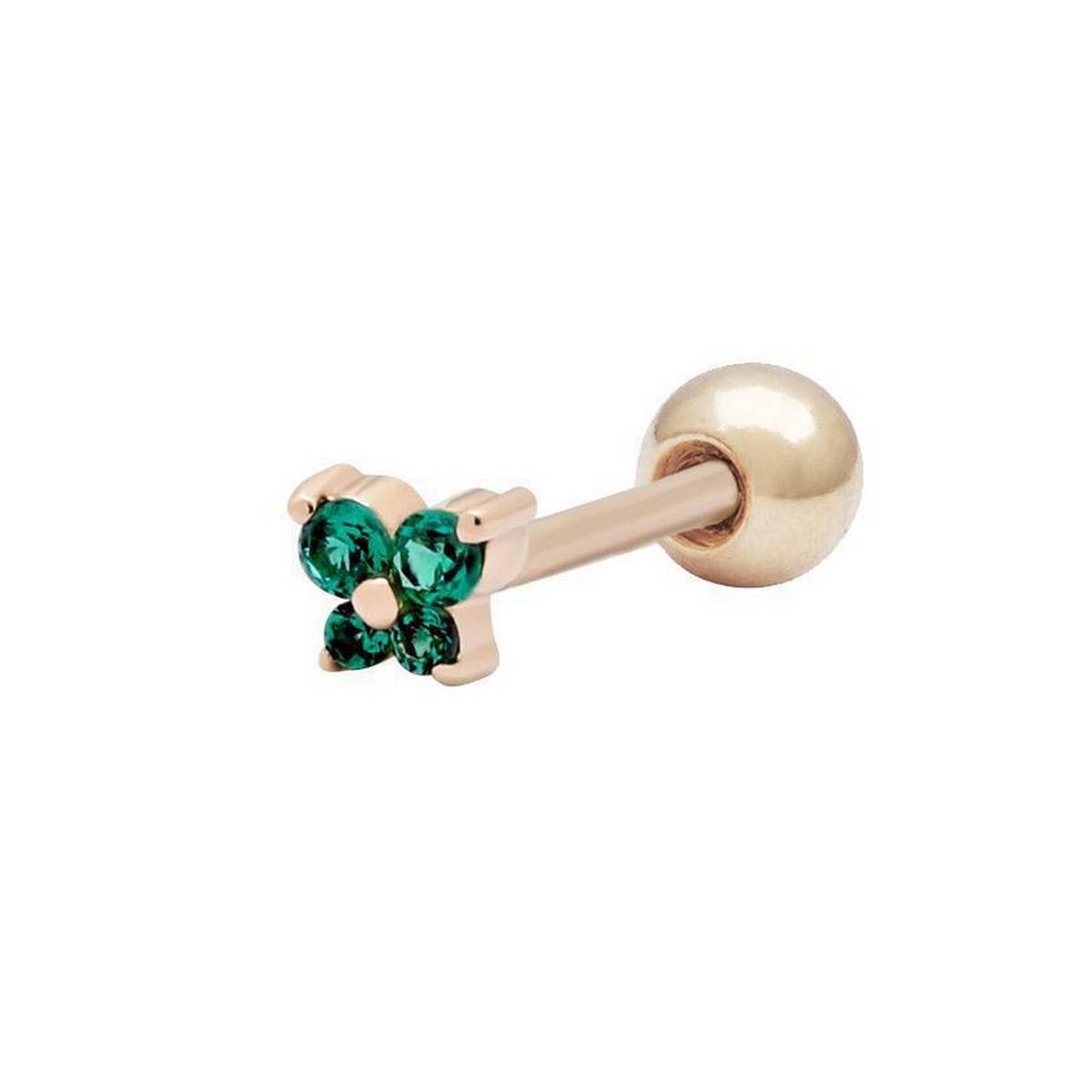 December Birthstone Butterfly Stud Cuff Earrings