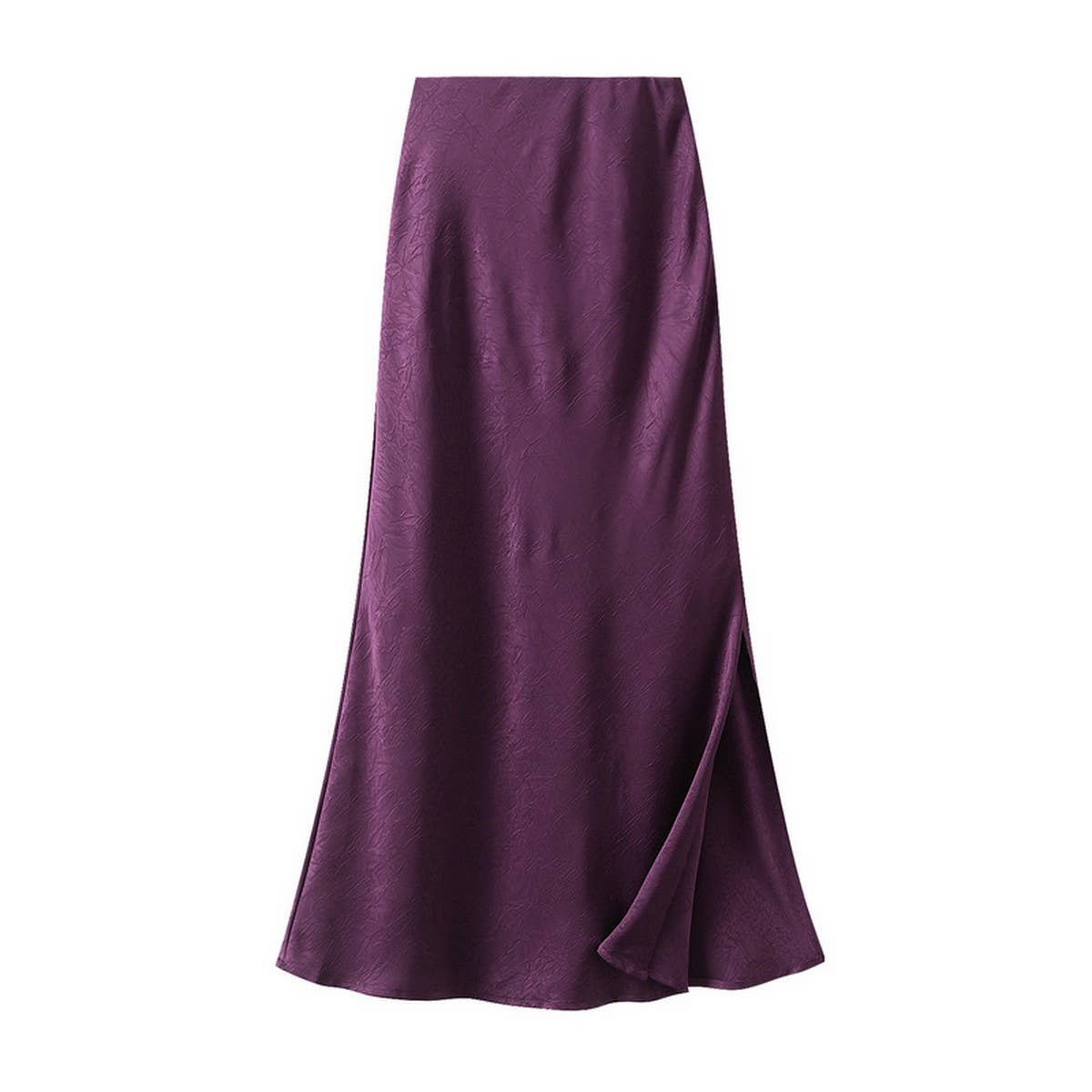 DARKPATTERN SATINFISHTAILSKIRTSLIT DRAPELONGSKIRT