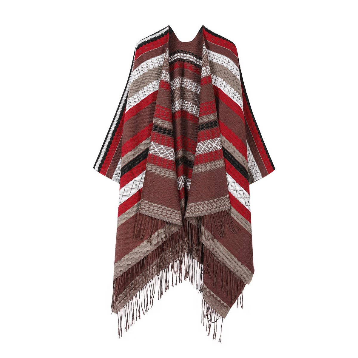 CAPE DARK DOUBLE-SIDED WARM OUTER WEAR THICK SHAWL_CWASC2123