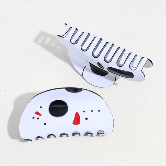 HALLOWEEN SIMPLE FUNNY SKULL HAIR CLIP
