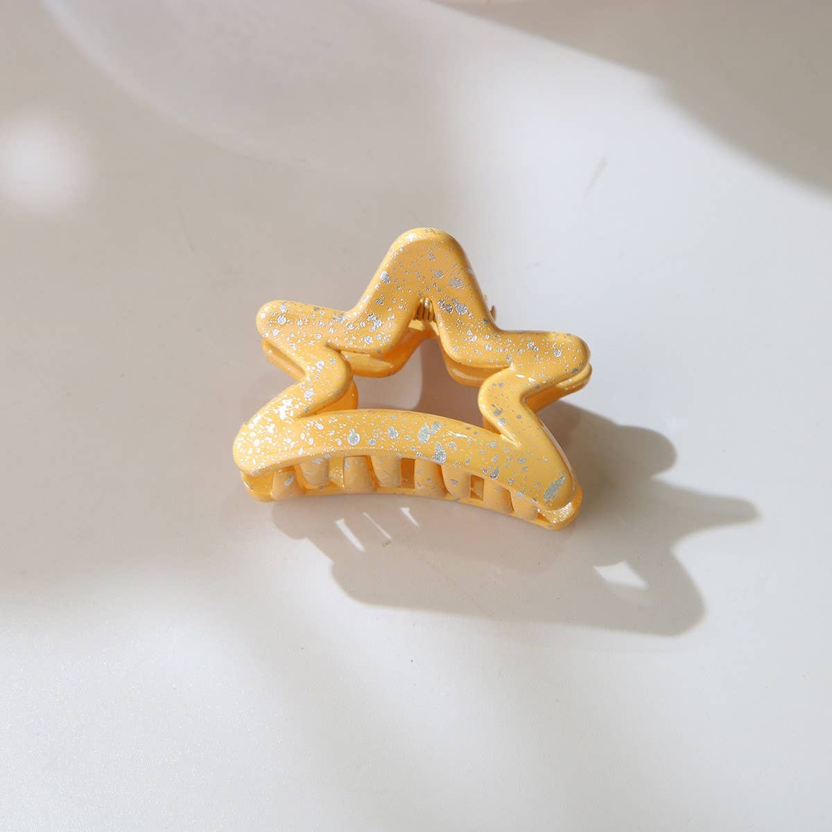 CWAHA07435_INK STAR SMALL HAIR CLAW CLIP FOR WOMEN