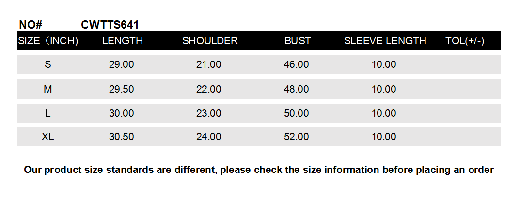 CWTTS641_Round Neck Casual Short Sleeve Top