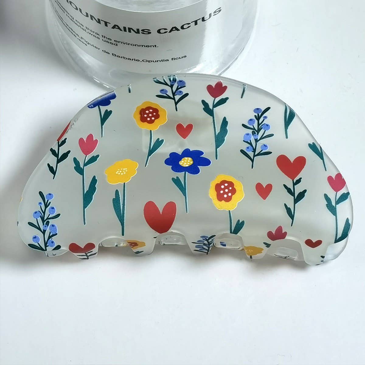 CWAHA1316_FROSTED FLOWER SERIES HAIR CLAW CLIP