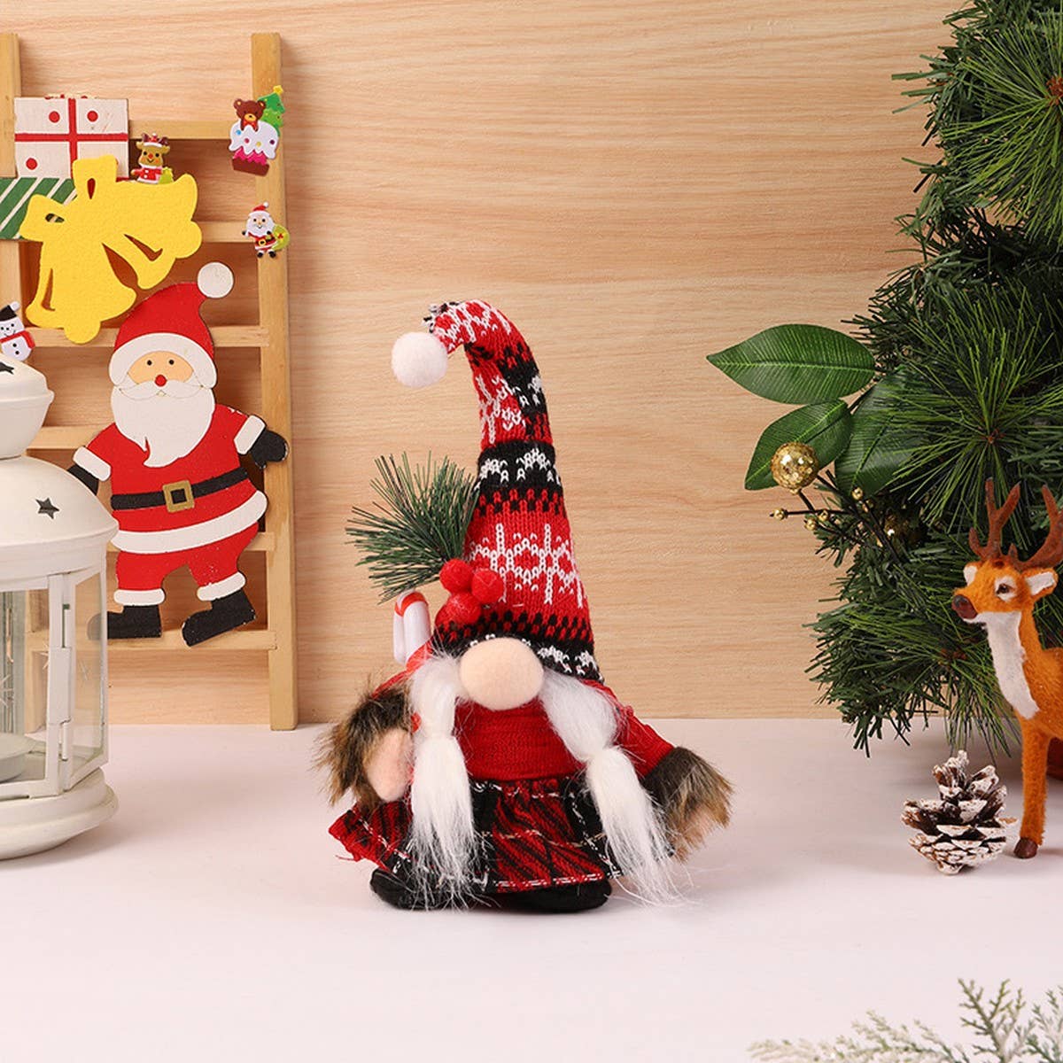 CHRISTMAS DECORATIONS DWARF FIGURINE DOLL ORNAMENTS