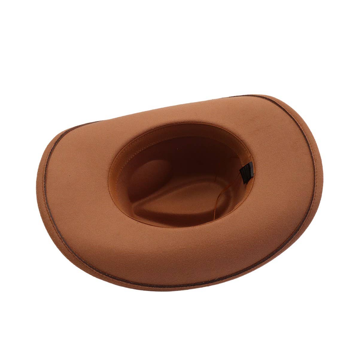 Western Ethnic  Felt Cowboy Fedora Hat_CWAH04373