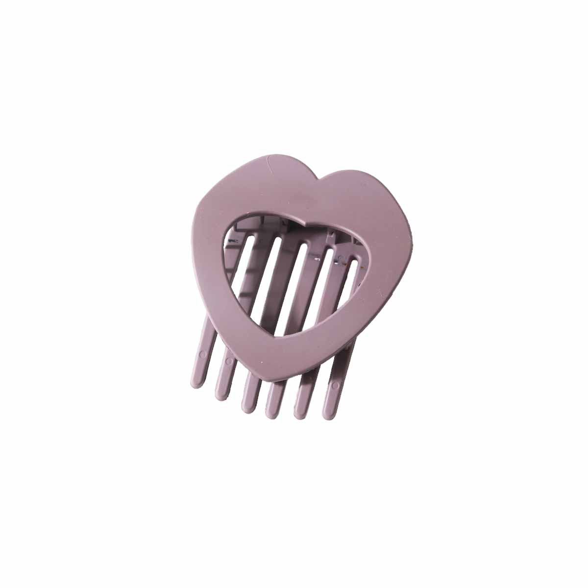 Flat Heart Hair Clip ? Strong Grip Duckbill
