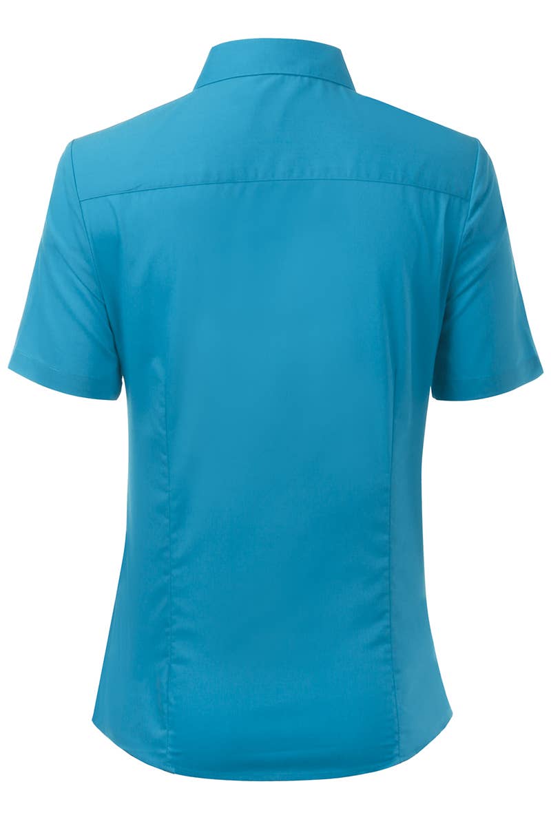 CWTSTS118-P_Slim Classic Short Sleeve Bttn Down Collar Shirt