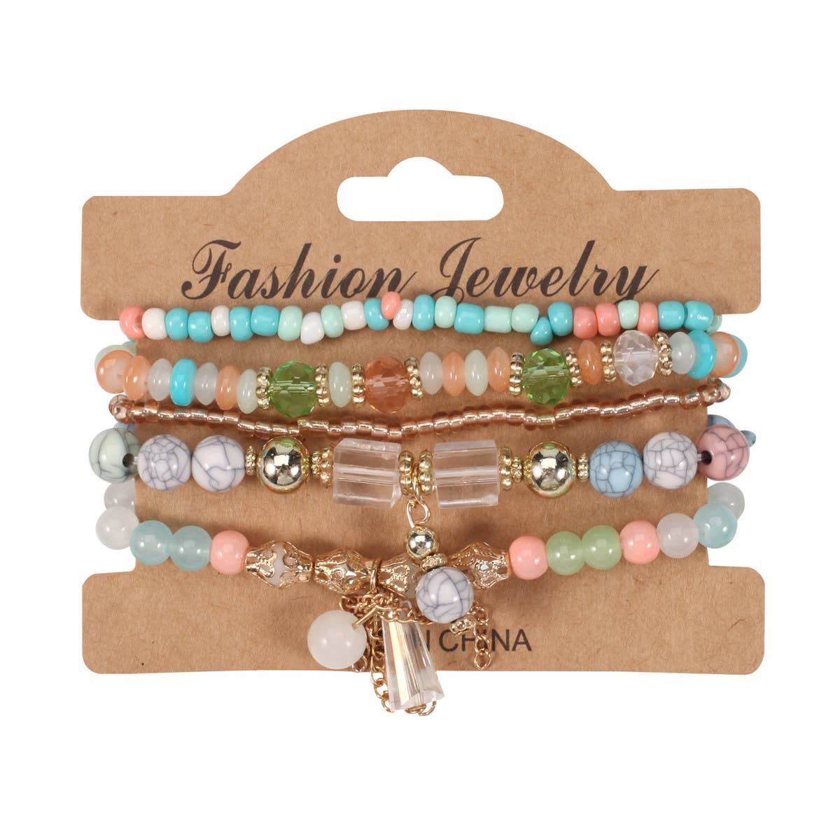 BOHEMIAN CRYSTAL PENDANT STRETCH BRACELET_CWAJE2222