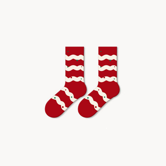 CWMS1889_CUTE CARTOON COUPLE CHRISTMAS SOCKS