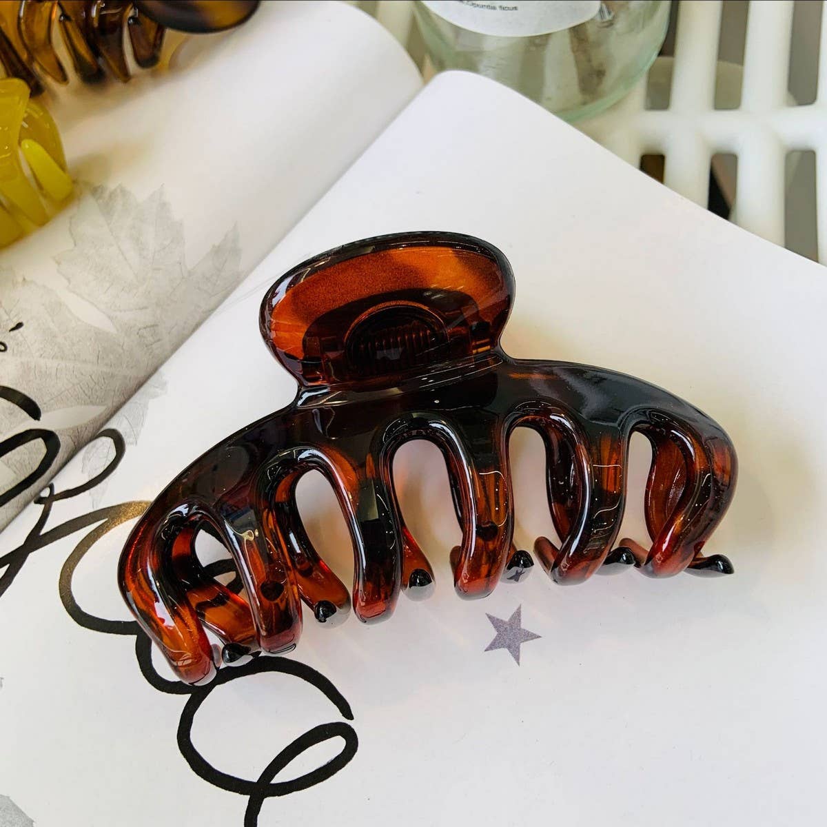 CWAHA1514_EXQUISITE SIMPLE LARGE HAIR CLAW CLIP