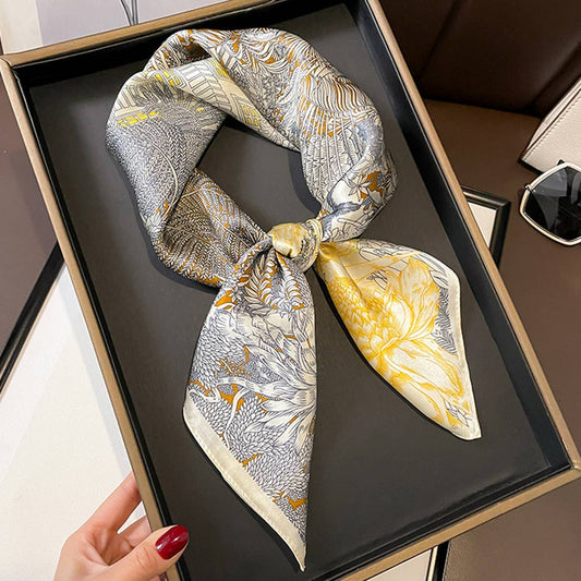 Silk Scarf ? Summer Square Shawl & Headband