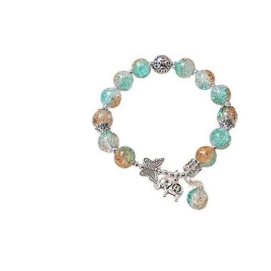 GRADIENT BUTTERFLY EXPLOSIVE CRYSTAL BRACELET