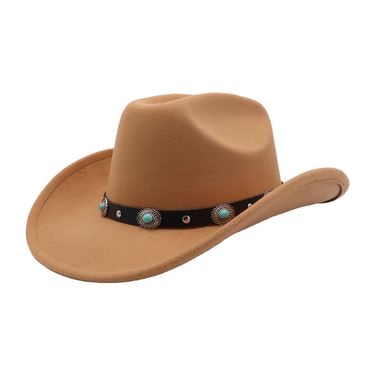 Couple¡¯s Polyester Cowboy Jazz Hat Ethnic Style_CWAH04384