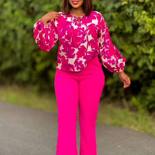 PRINTED TOP AND WIDE-LEG PANTS TWO-PIECE SET_CWSTB1142