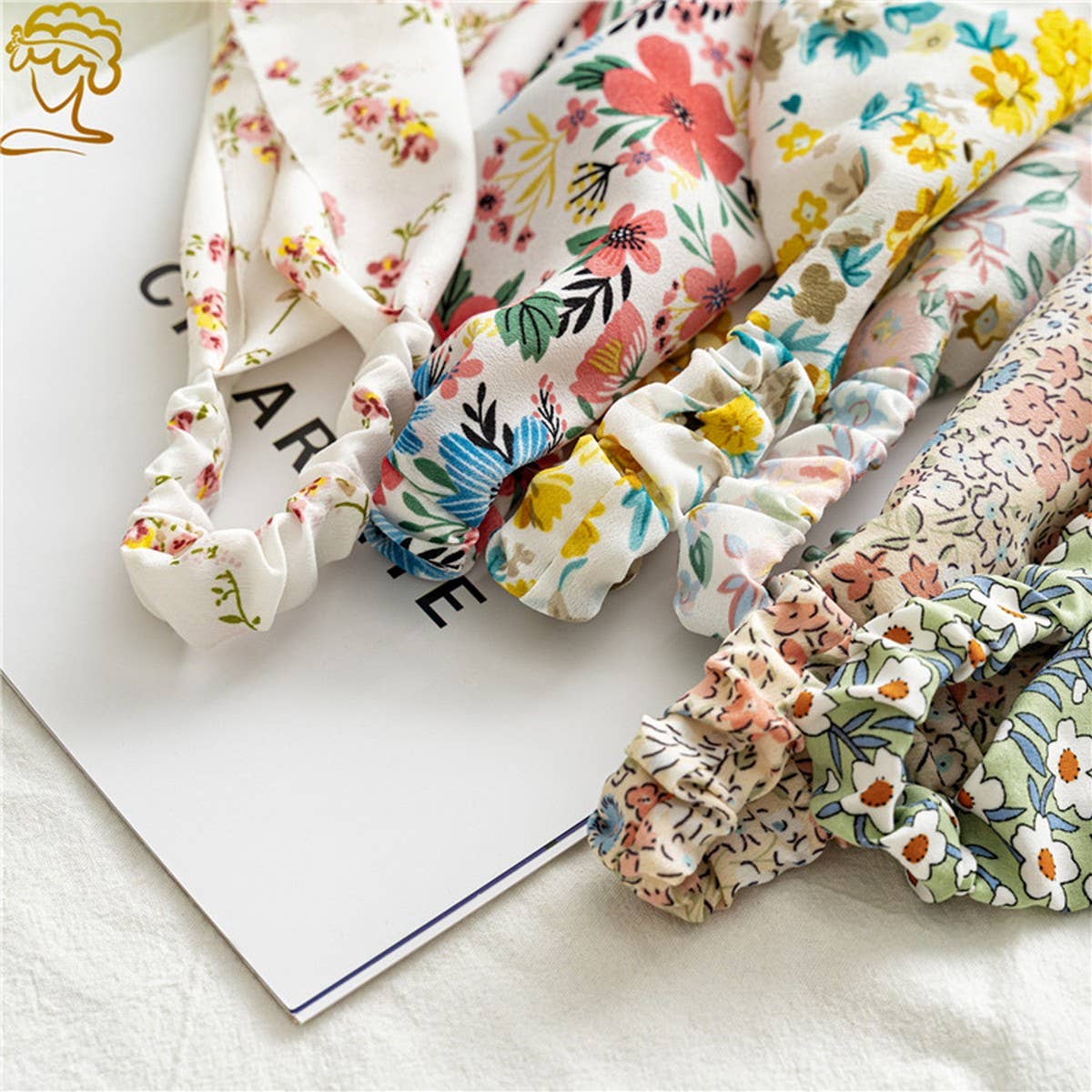 FLORAL PASTORAL STYLE HEADSCARF HAIR ACCESSORIES