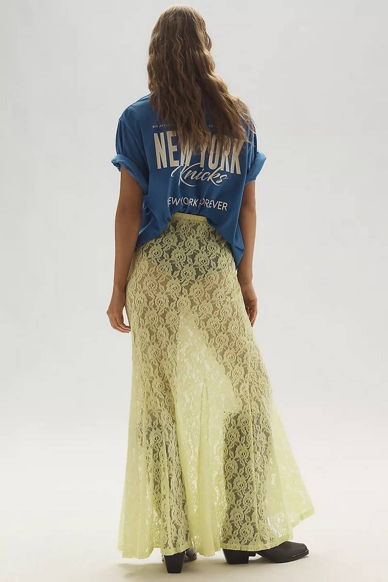 CWBLS0630_SHEER LACE JACQUARD HOLLOW-OUT MAXI SKIRT