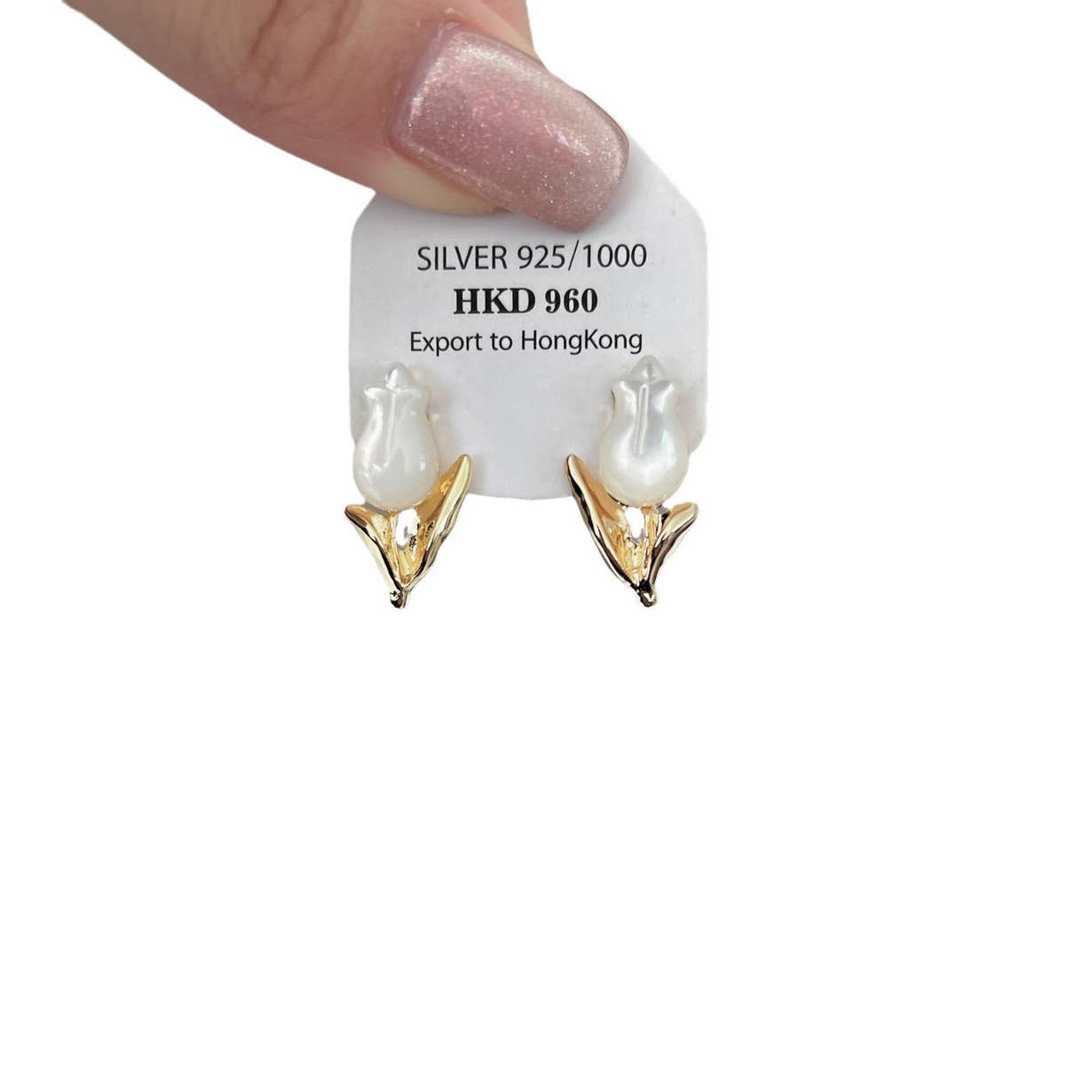 LIGHTWEIGHT LUXURIOUS SHELL TULIP EARRINGS