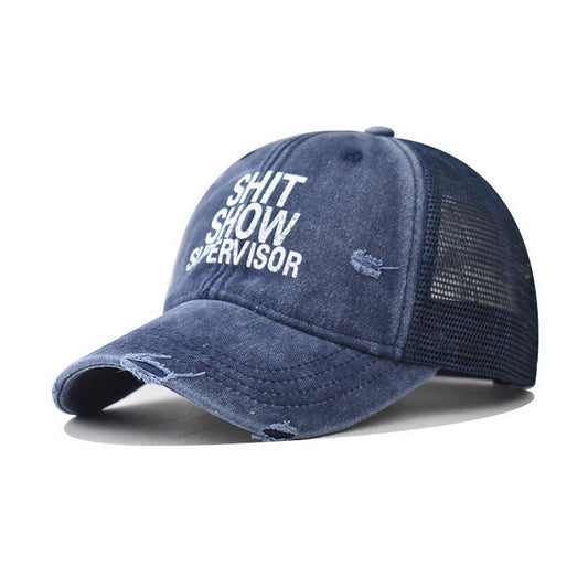 NEW OUTDOOR VISOR LETTER PRINT TRUCKER HAT_CWAH1368