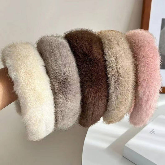 NEW WIDE BRIM PLUSH HEADBAND_CWAHA1716