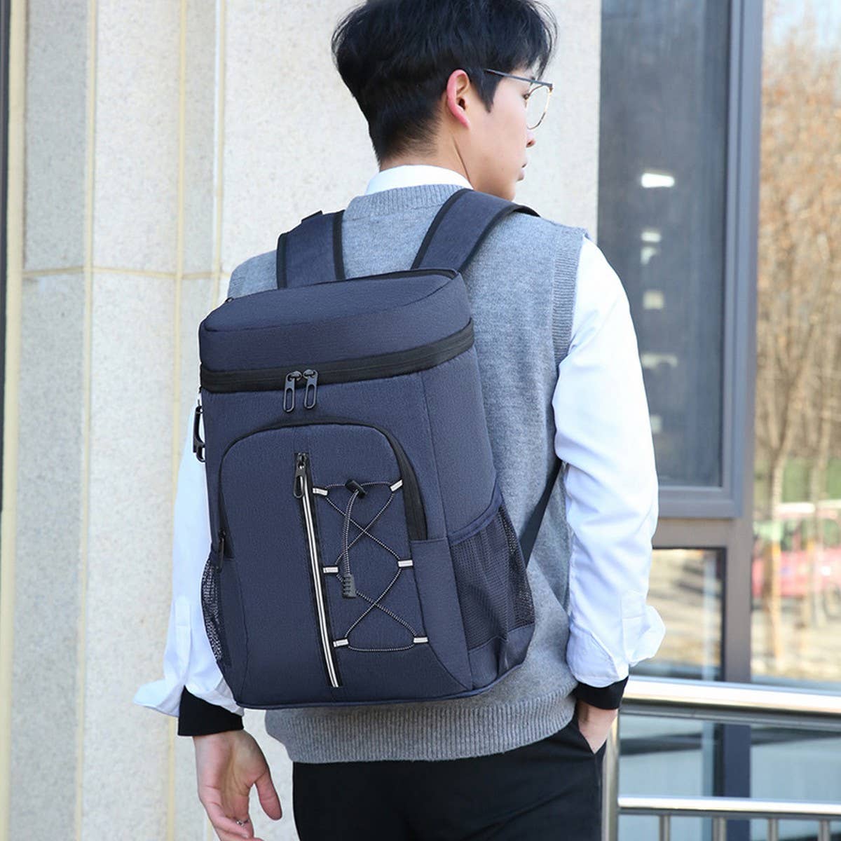 Insulated Cooler Backpack for Outdoor Picnic_CWAB5434