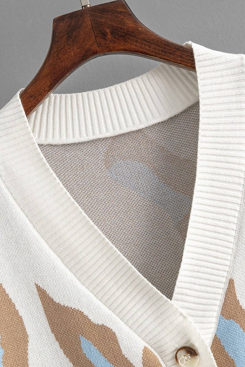 CWOCAL00667_COLORFUL LEOPARD JACQUARD LOOSE CARDIGAN