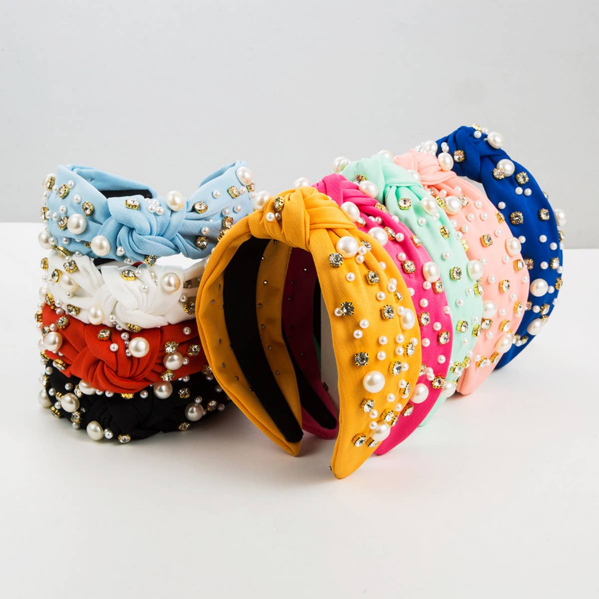 NEW FASHIONABLE WIDE-BRIMMED PEARL HAIRBAND_CWAHA0813