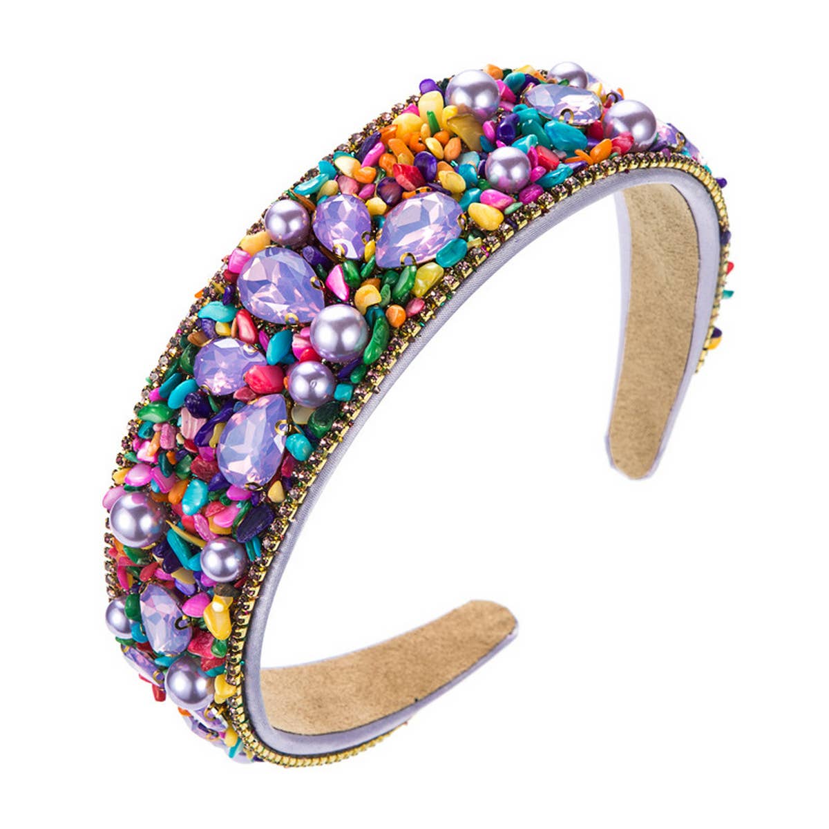 PERSONALIZED DESIGN COLORFUL TURQUOISE HEADBAND_CWAHA1974