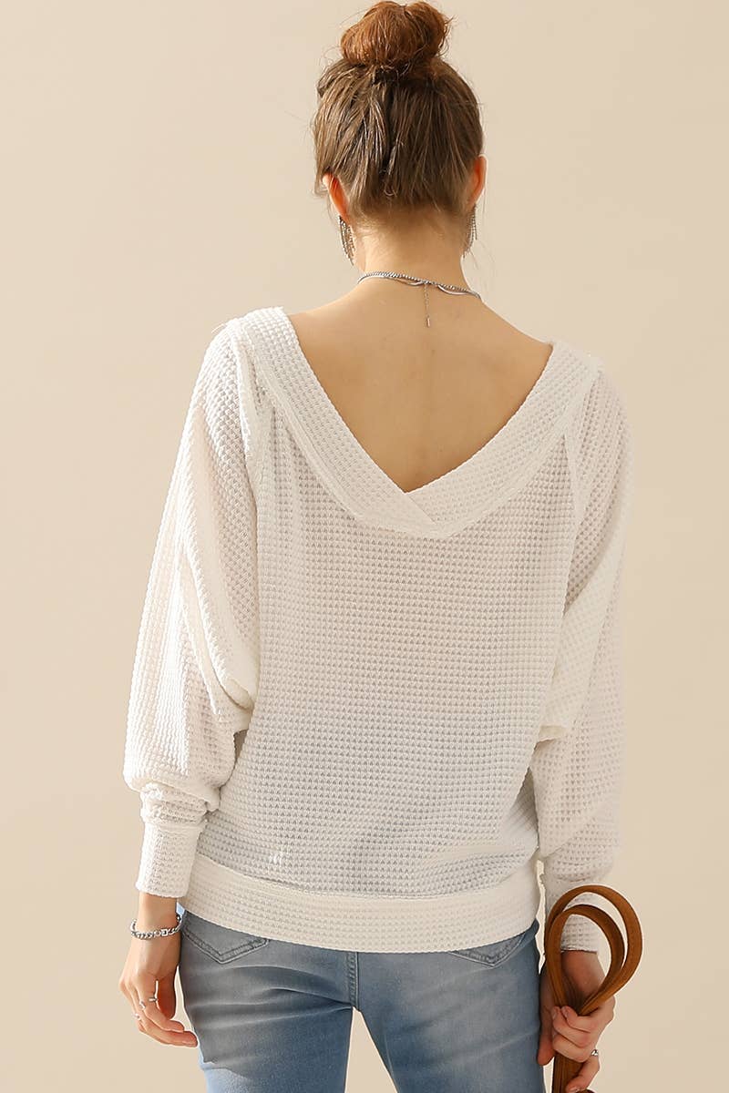 CWTTL1498__PLUS BOAT NECK POCKETED PULLOVER SWEATER KNIT TOP