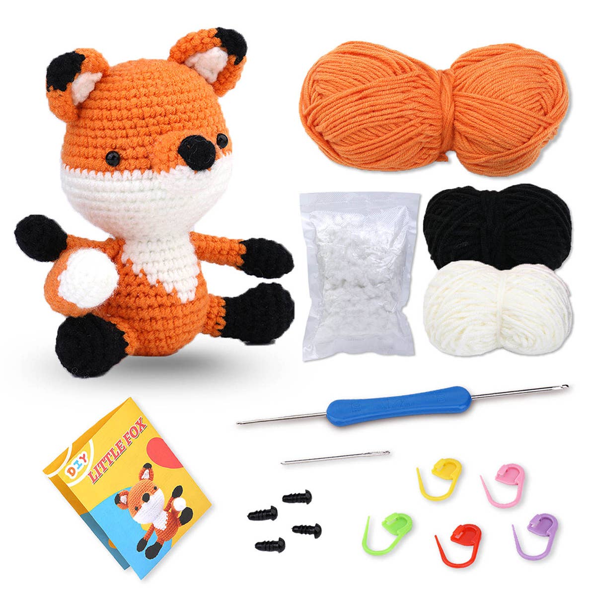 HANDMADE DIY DOLL CROCHET MATERIAL PACKAGE