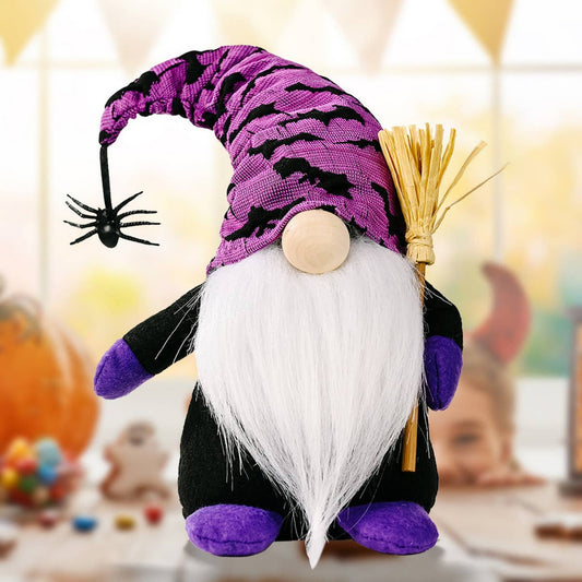 HALLOWEEN BROOM SPIDER RUDOLPH ORNAMENT