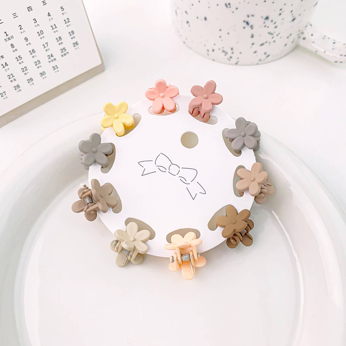 Solid color frosted mini gripper ten-piece set