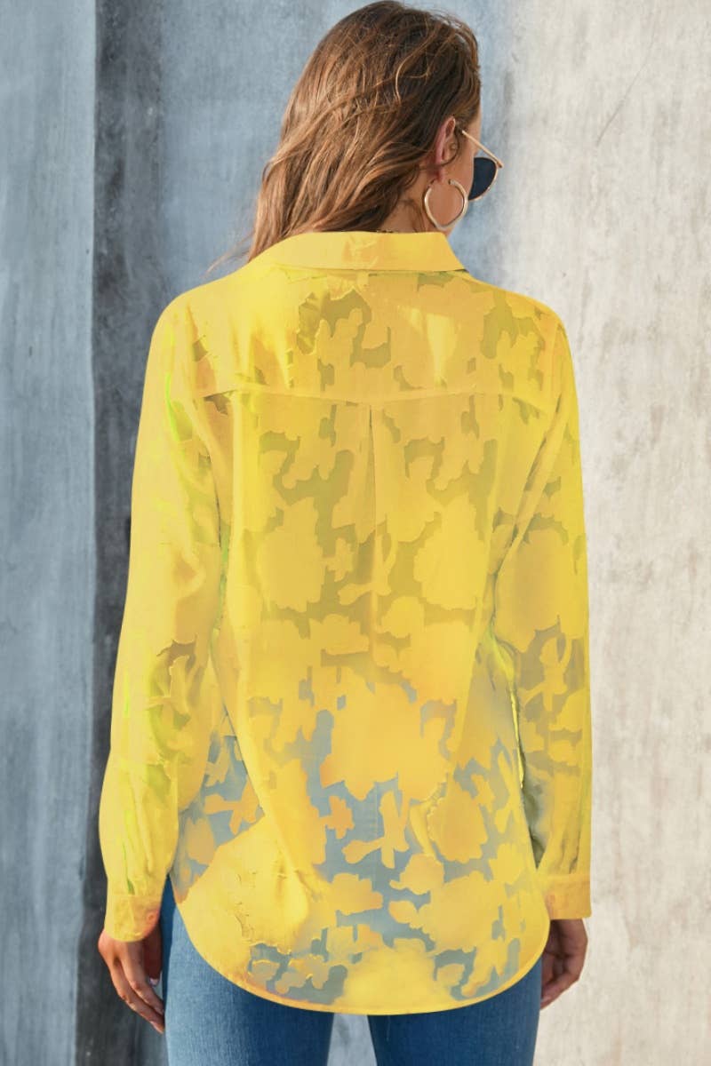 CWTSTL2123_SEXY CASUAL SEE-THROUGH LONG SLEEVE SHIRT TOP