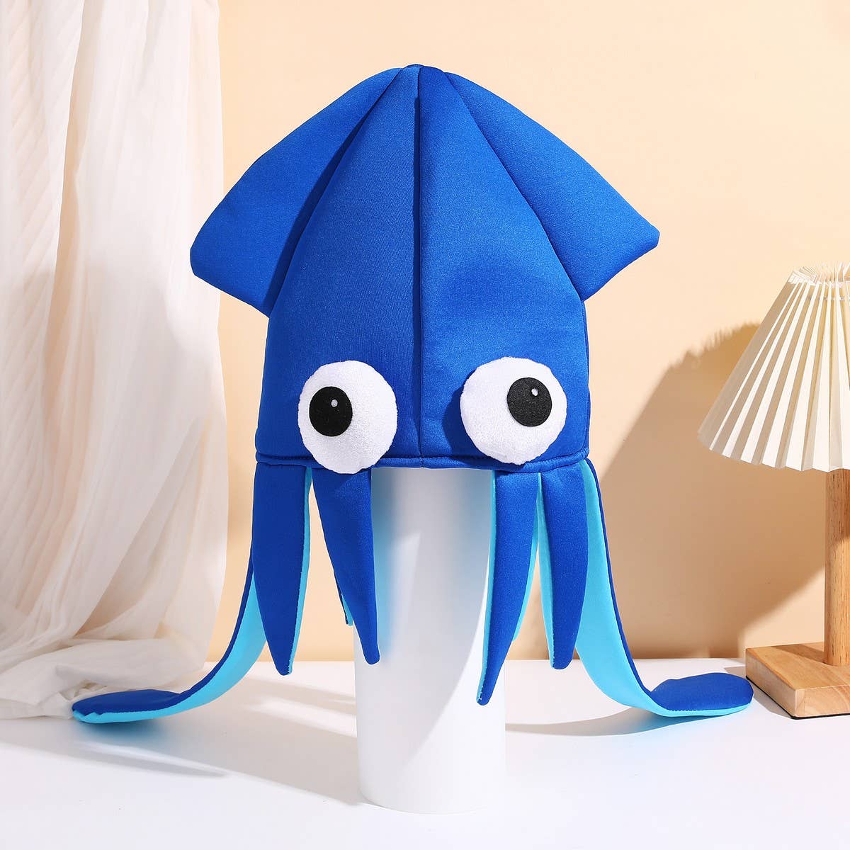 CWAH4045_SHOW PARTY SQUID CUTTLEFISH OCTOPUS FUNNY HAT