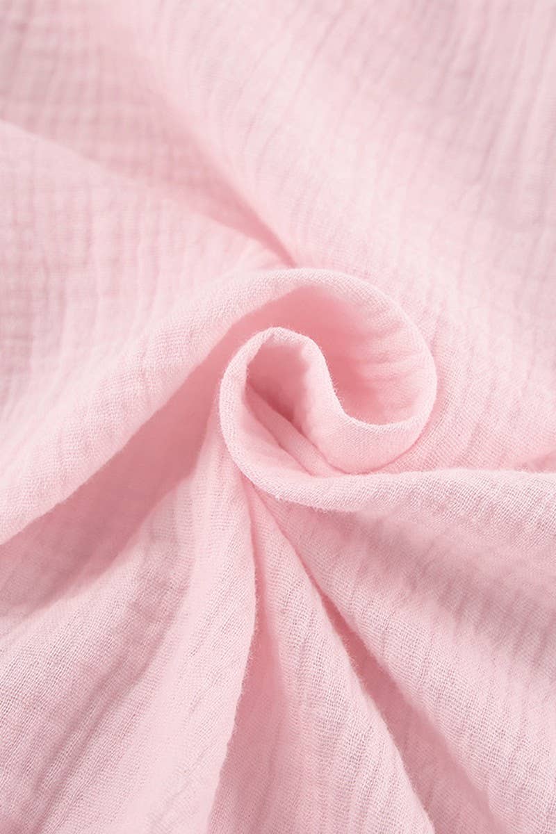 CWSPJ0392_COTTON CARDIGAN UNDERWEAR SHORTS PAJAMA SET