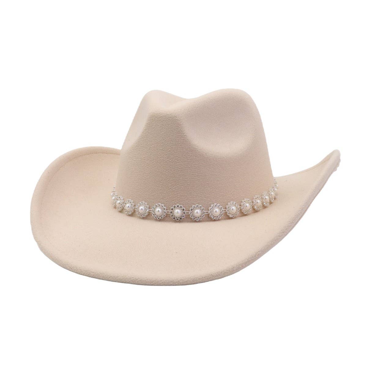 Western Cowboy Fedora Hat  Felt Ethnic_CWAH04432