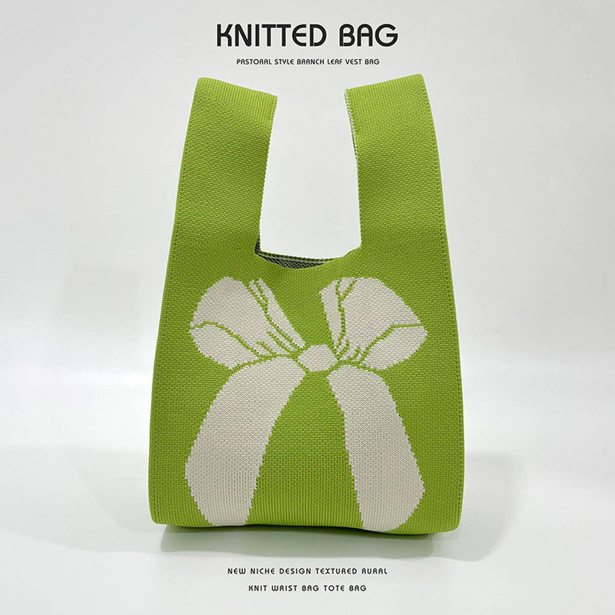 WOMEN SIMPLE BOW KNITTED HANDBAG_CWAB1544