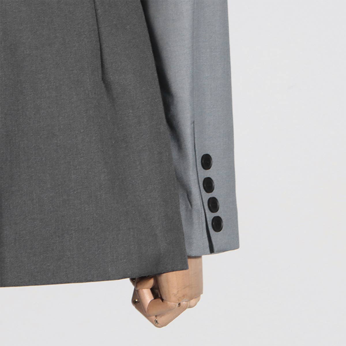 Colorblock Slim Fit V-Neck Casual Blazer