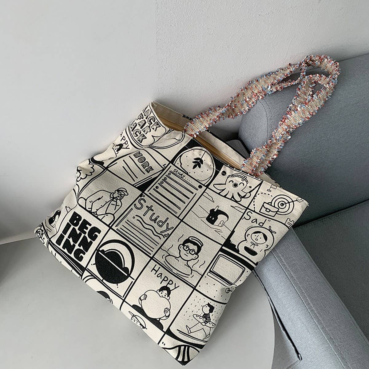 STYLISH LARGE CAPACITY PRINTED SHOULDER BAG_CWAB2178
