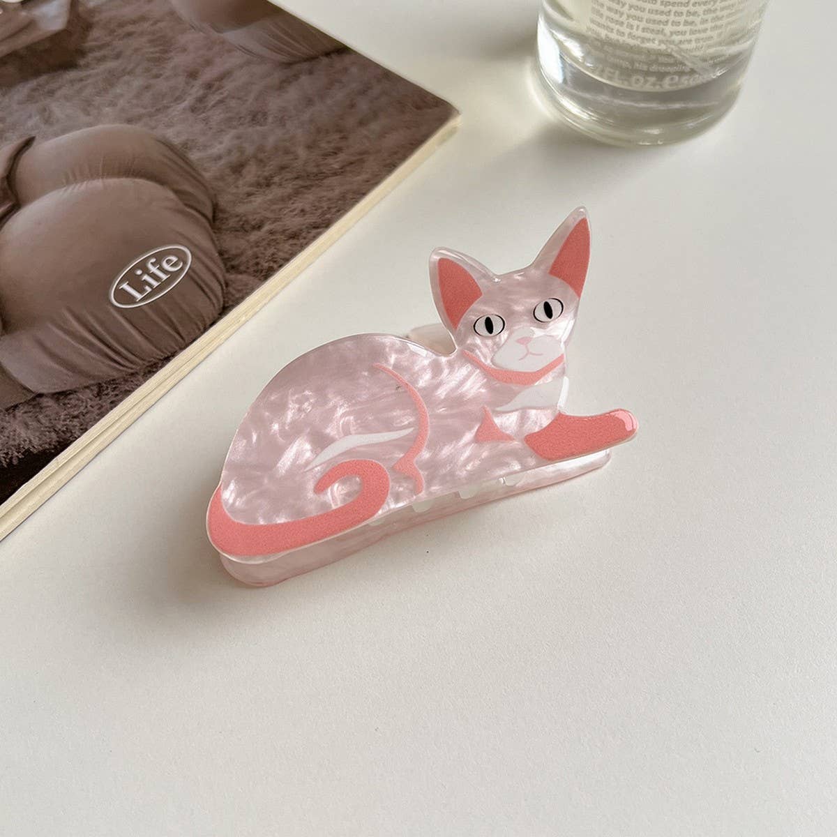 Cute Animal Hair Claw Cat & Dog Medium Shark Clip