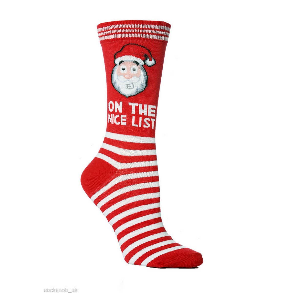 CWMS0812_Christmas Personality Elk Snowflake Santa Red Socks