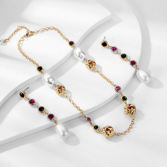 WOMEN'S FASHION NECKLACE AND EARRINGS SET