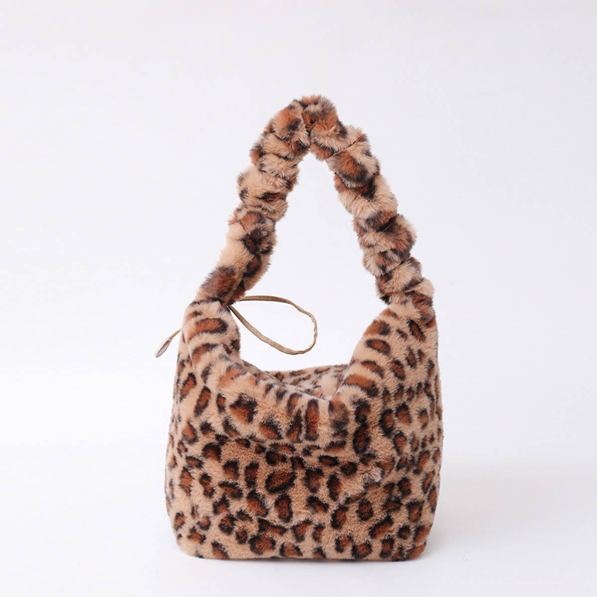 Plush Leopard Handbag Large Crossbody Bag_CUAB00600