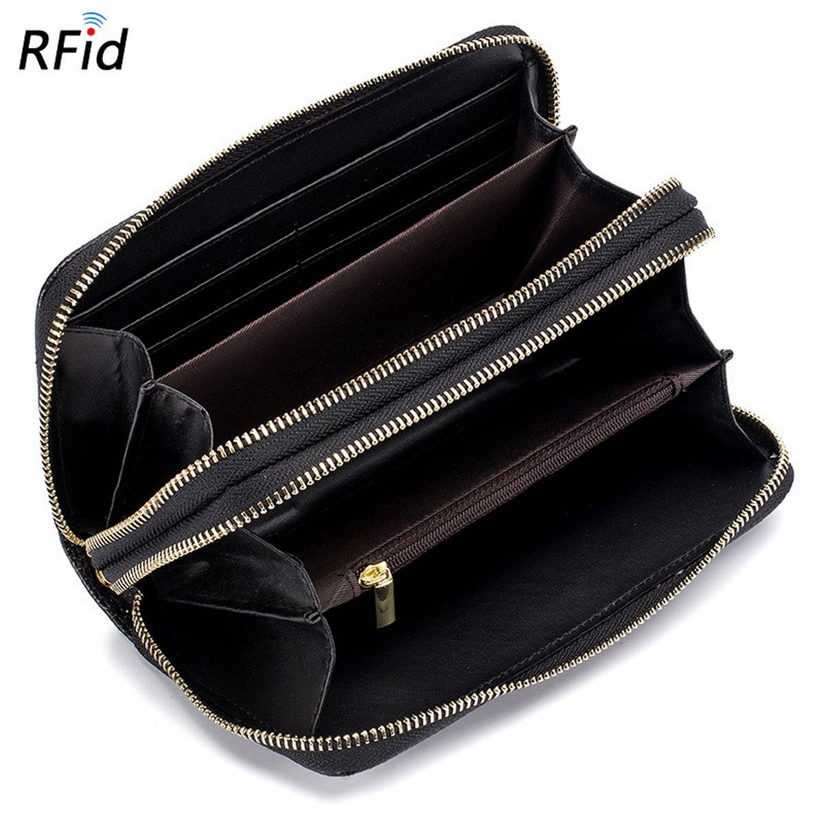 LARGE CAPACITY LONG TOPLAYER COWHIDE LEATHER WALLET_CWAB3733