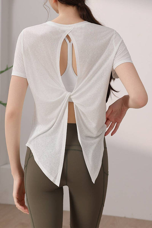 CWTTSL0371_NEW TENCEL SNOWFLAKE BACK SPORTS TOP