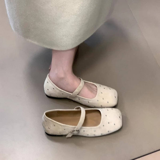 Starry Flat Mary Janes with Square Toe_CWSHF0109
