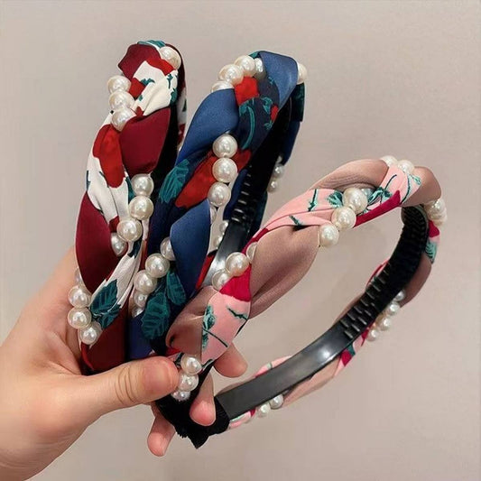 2024 NEW PEARL FLOWER HAND-WOVEN HEADBAND_CWAHA1704
